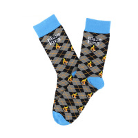 Socks manufacturers custom-made hot selling fashion cotton deodorant tube socks men's checked leisure socks