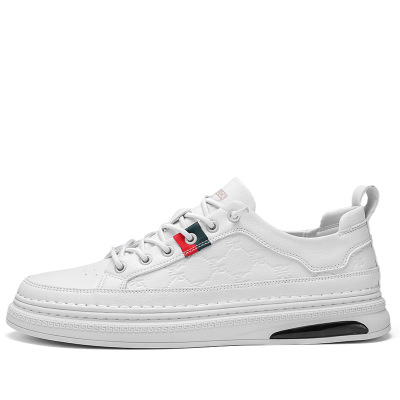 Little white shoes men's shoes 2022 spring board shoes men's Korean style fashion versatile sports shoes leather men's casual shoes