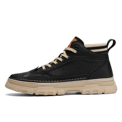 Men's shoes 2021 new autumn and winter Martin boots men's high top British style casual work boots desert boots a substitute