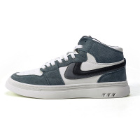 Men's shoes 2021 new autumn mid top shoes men's fashion versatile air force high top shoes Korean men's casual board shoes